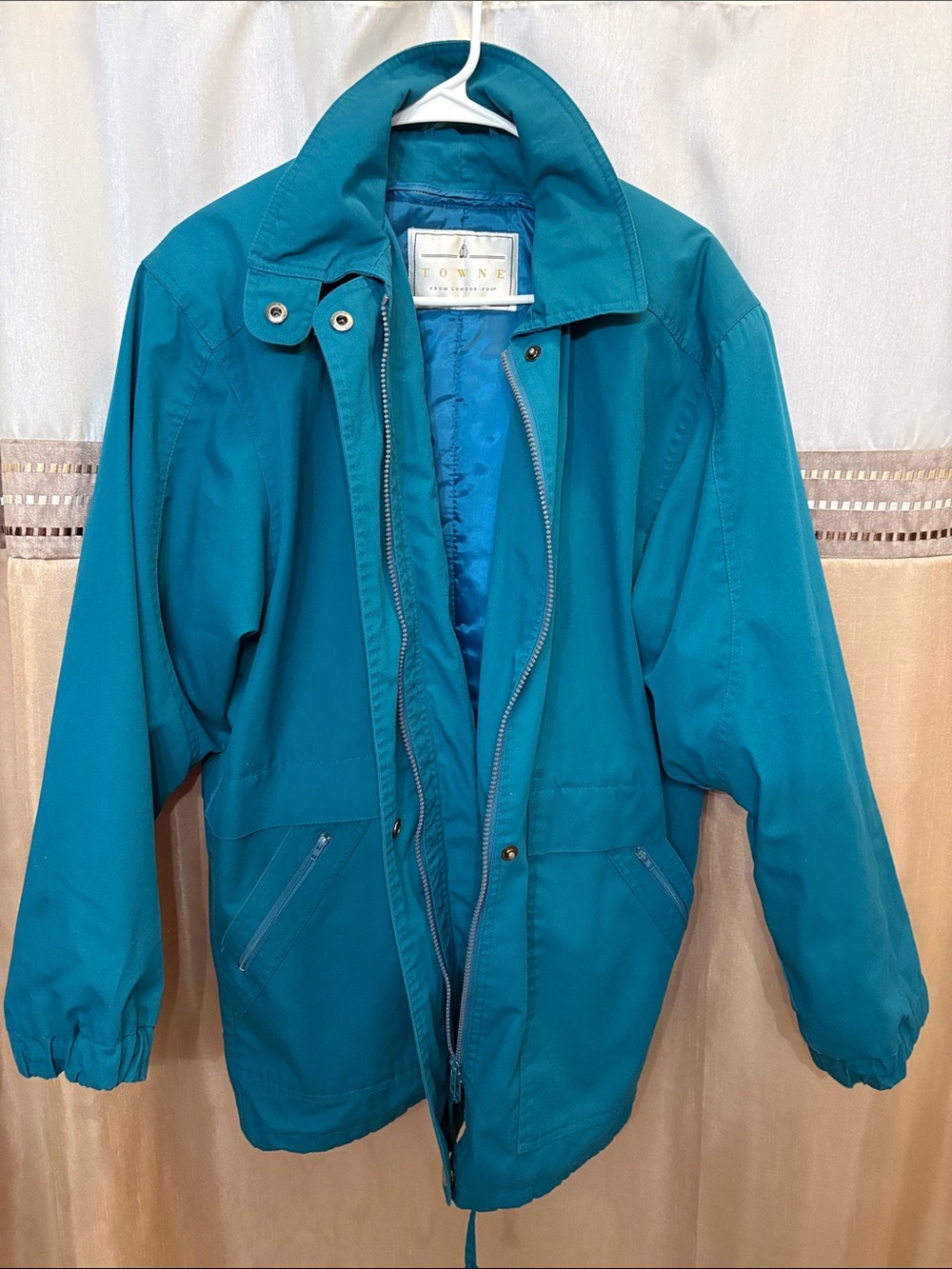London Fog Teal Jacket